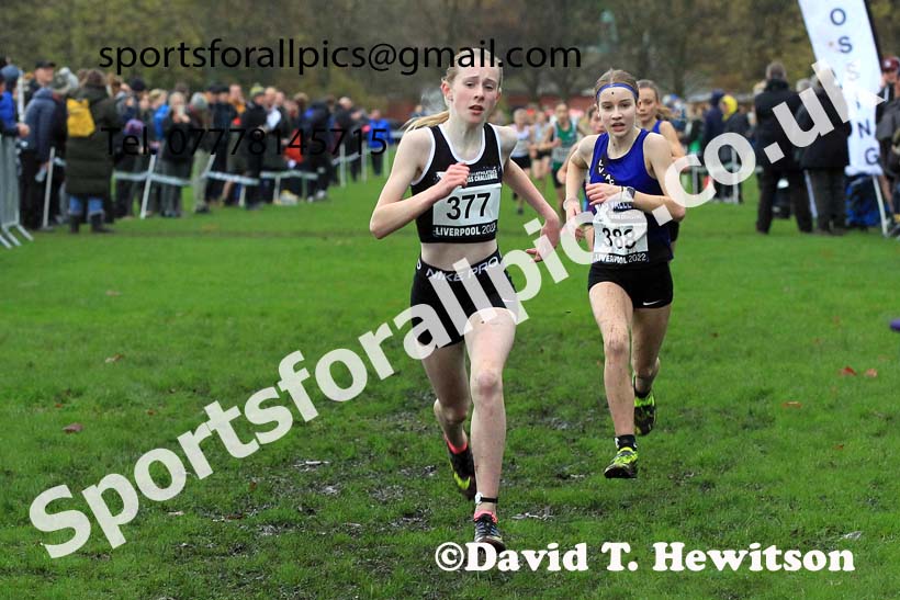 Girls Under-13s, 2022 British Athletics Cross Challenge, Sefton Park, Liverpool.  Photo: David T. Hewitson/Sports for All Pics